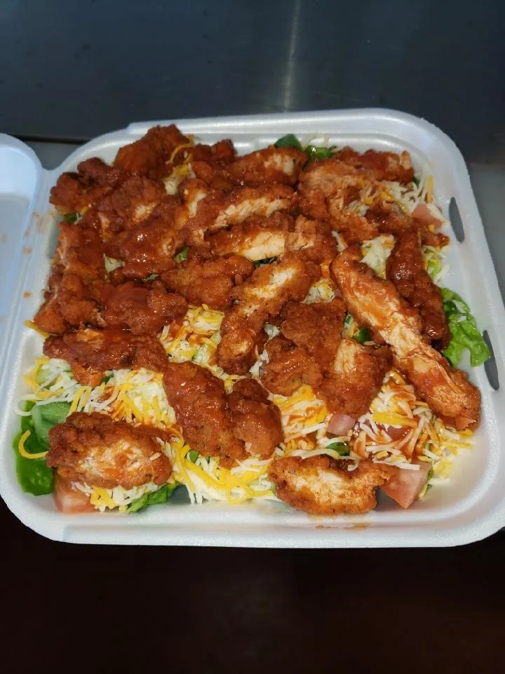 Buffalo Chicken Tender Salad
